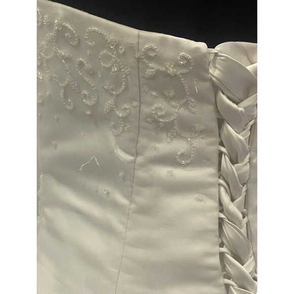 Memories By Maggie Sottero Wedding Gown Strapless with Modesty jacket 14 sequins - Picture 14 of 16